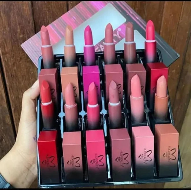 12 Pcs Huda beauty Kiss lipstick