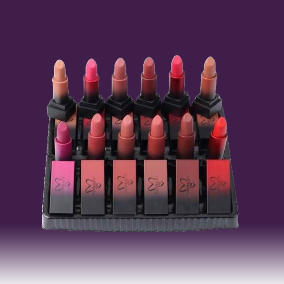 12 Pcs Huda beauty Kiss lipstick